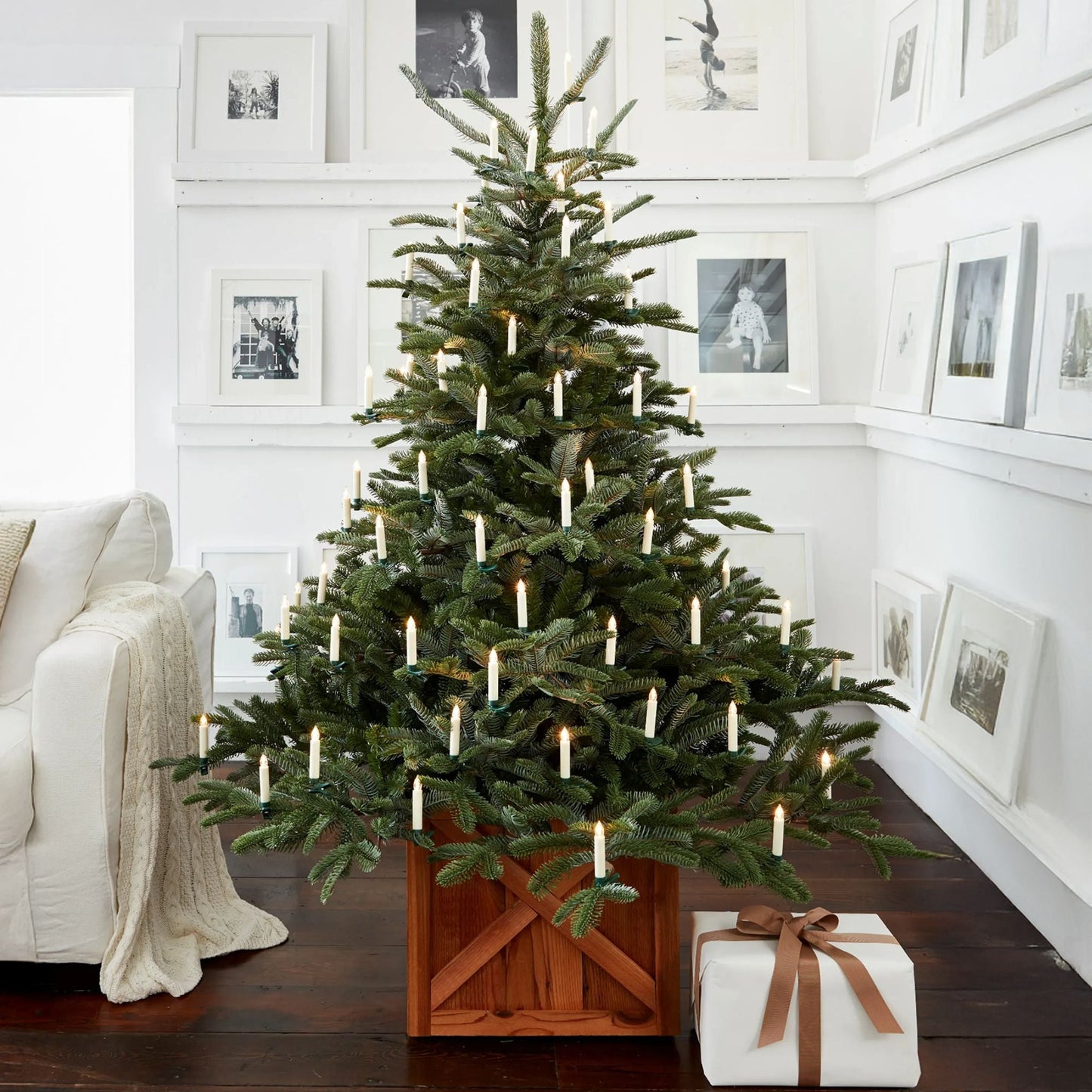 LED-julelys til juletræ - sæt med 10 stk.