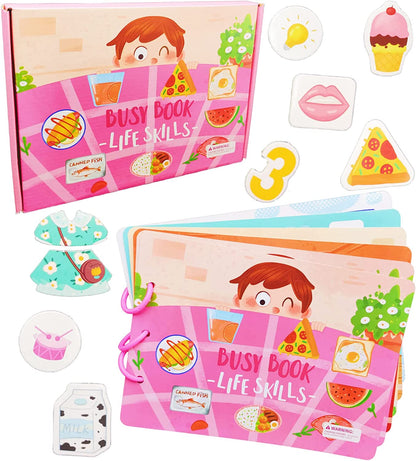 Busy Book (Aktivitetsbog) - Sensorisk læringslegetøj til småbørn
