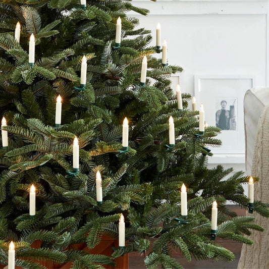 LED-julelys til juletræ - sæt med 10 stk.