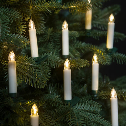 LED-julelys til juletræ - sæt med 10 stk.