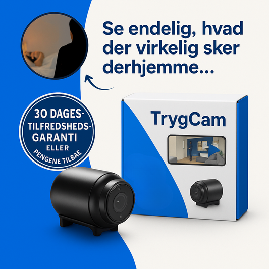 TrygCam | Det diskrete 4K sikkerhedskamera, der passer på dit hjem