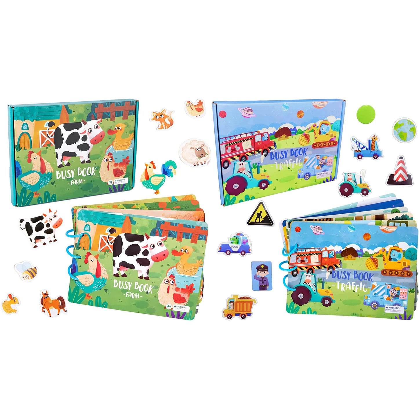 Busy Book (Aktivitetsbog) - Sensorisk læringslegetøj til småbørn