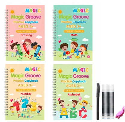 Magic Groove | Sjove bøger til at lære at skrive, tælle og engelsk